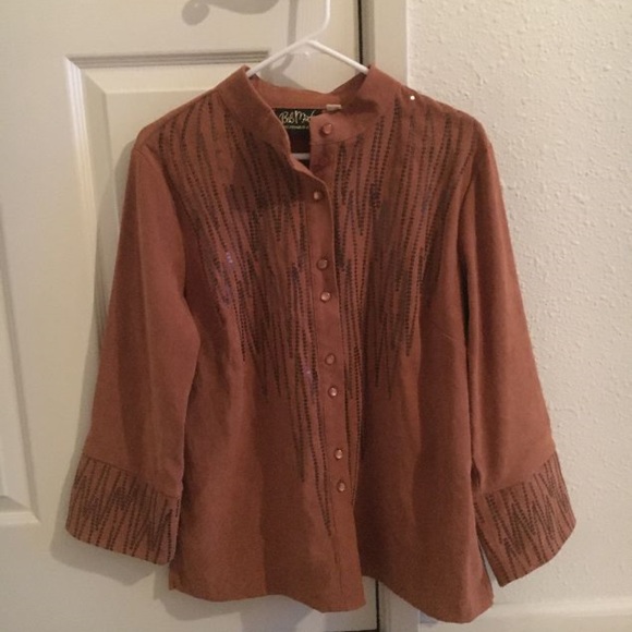 *HOST PICK* Bob Mackie Wearable Art top - Picture 1 of 2